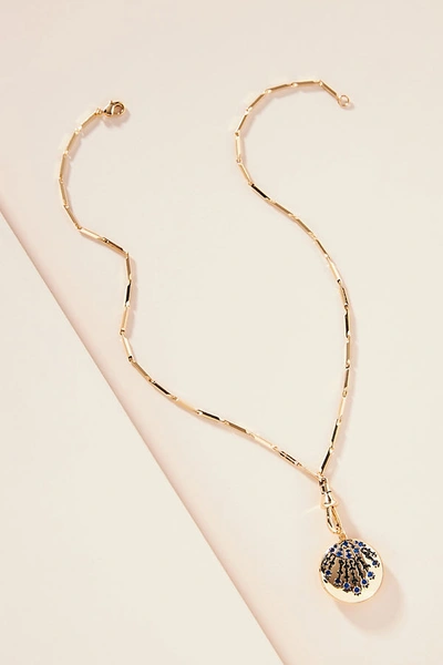 Shop Alisa Michelle Designs Daisy Locket Necklace In Gold
