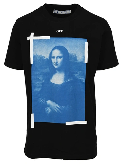 Shop Off-white Off White Mona Lisa Graphic Print T-shirt In Black