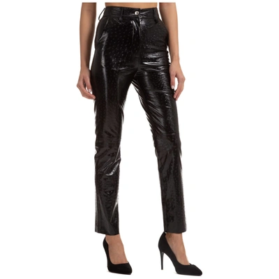 Shop Msgm Lalle Trousers In Nero