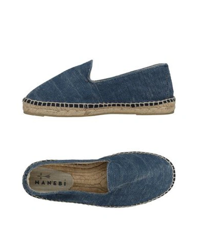 Shop Manebi Espadrilles In Blue