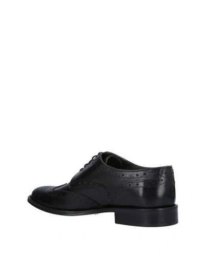 Shop Bruno Verri Man Lace-up Shoes Black Size 8 Soft Leather