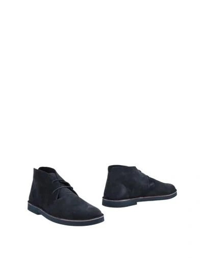 Shop Lerews Man Ankle Boots Midnight Blue Size 11 Soft Leather