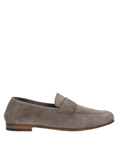 Shop Il Mocassino Loafers In Dove Grey