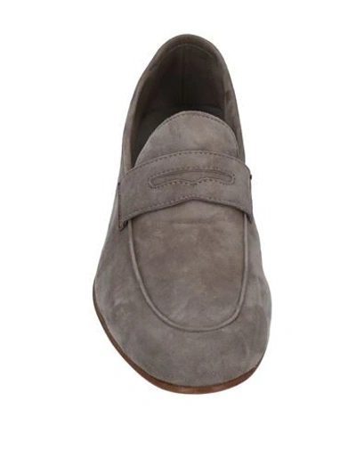 Shop Il Mocassino Loafers In Dove Grey
