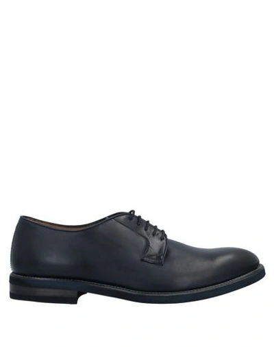 Shop Migliore Lace-up Shoes In Dark Blue