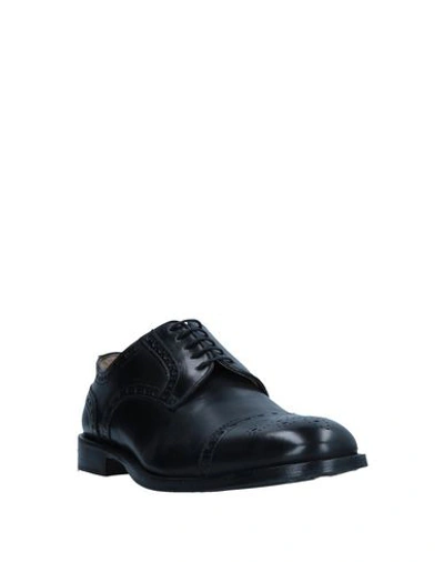 Shop Alexander Trend Laced Shoes In Black