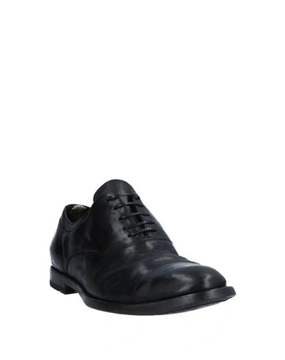 Shop Officine Creative Italia Man Lace-up Shoes Black Size 11 Soft Leather