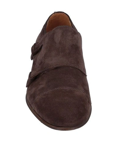 Shop J.wilton Loafers In Dark Brown