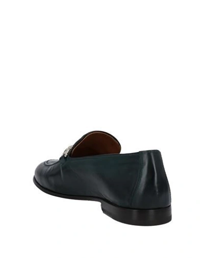 Shop Doucal's Loafers In Deep Jade