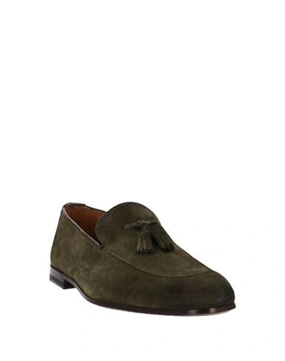 Shop Doucal's Man Loafers Military Green Size 6 Soft Leather