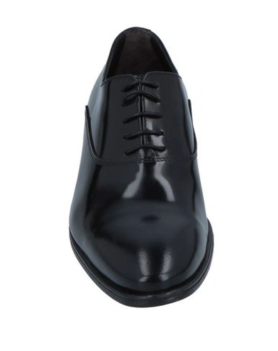 Shop Angelo Pallotta Man Lace-up Shoes Black Size 7 Soft Leather