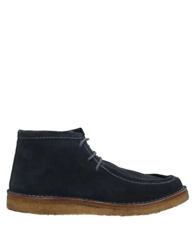 Shop Lerews Man Ankle Boots Steel Grey Size 8 Soft Leather