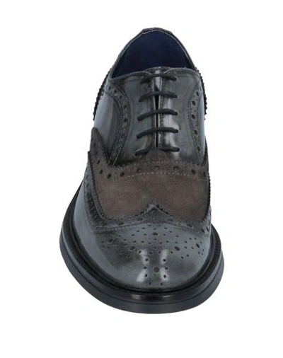 Shop Domenico Tagliente Lace-up Shoes In Lead
