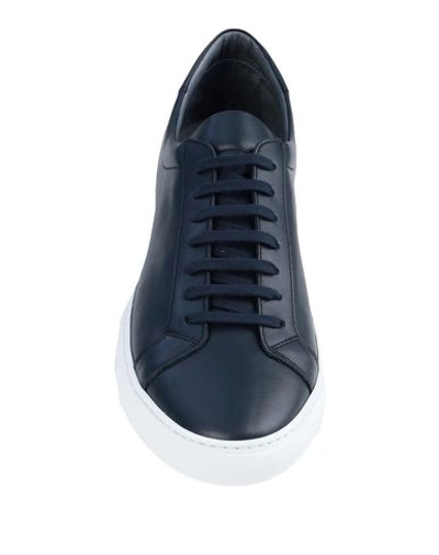 Shop Maldini Man Sneakers Midnight Blue Size 12 Calfskin