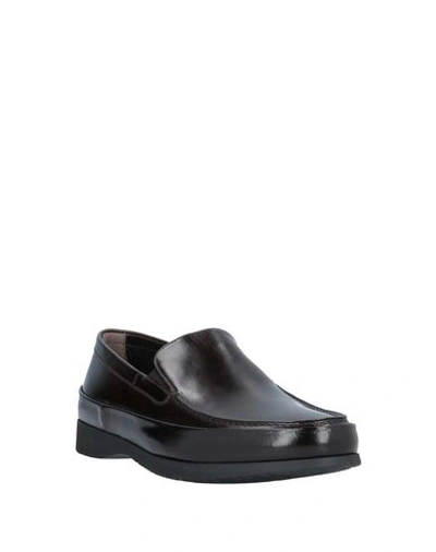 Shop Aldo Brué Loafers In Dark Brown