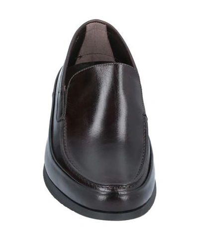 Shop Aldo Brué Loafers In Dark Brown