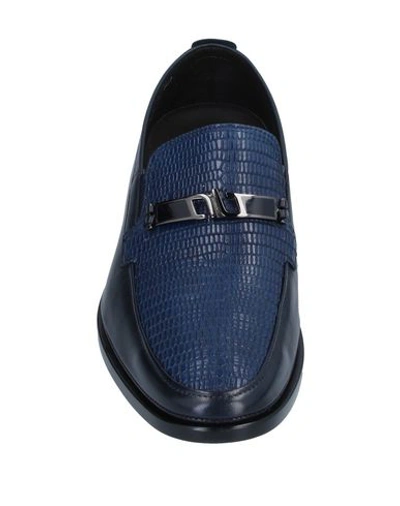 Shop Aldo Brué Loafers In Dark Blue