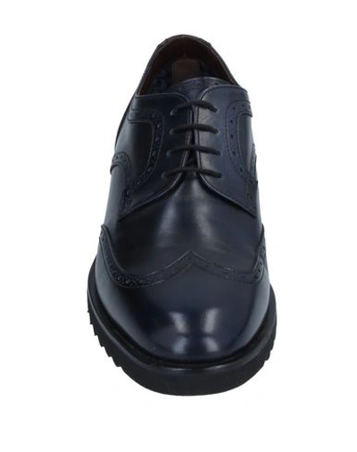 Shop Aldo Brué Lace-up Shoes In Dark Blue