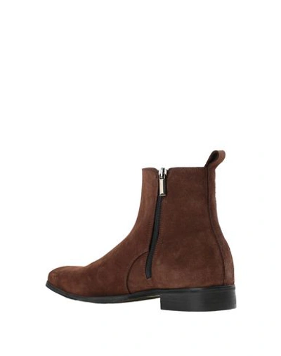 Shop Stefano Bonfiglioli B02 Man Ankle Boots Brown Size 12 Soft Leather