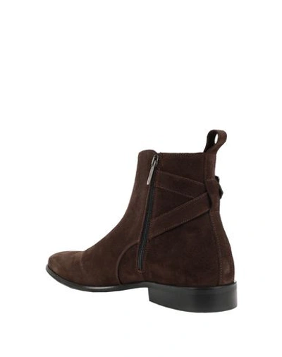 Shop Stefano Bonfiglioli B03 Man Ankle Boots Dark Brown Size 11 Soft Leather