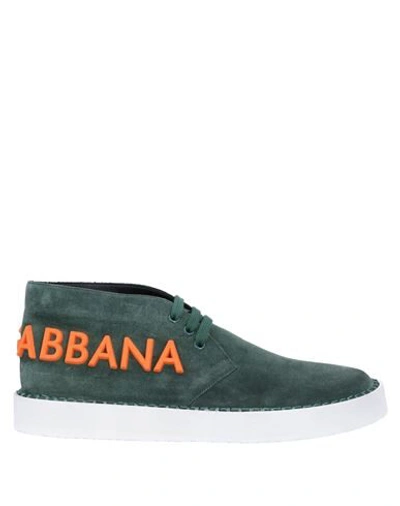 Shop Dolce & Gabbana Sneakers In Green