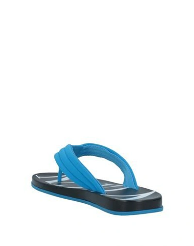 Shop Valentino Toe Strap Sandals In Azure