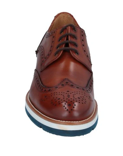 Shop Pertini Lace-up Shoes In Brown