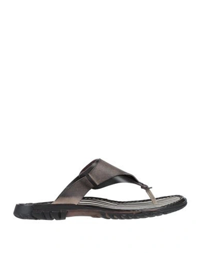 Shop Area Forte Toe Strap Sandals In Dark Brown