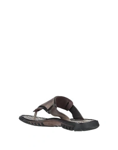 Shop Area Forte Toe Strap Sandals In Dark Brown