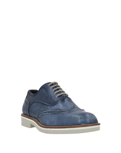 Shop Adeep Lace-up Shoes In Blue