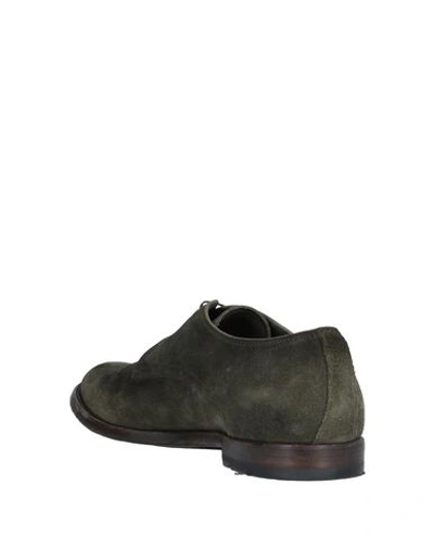 Shop Officine Creative Italia Lace-up Shoes In Military Green