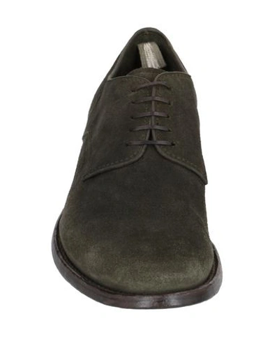 Shop Officine Creative Italia Lace-up Shoes In Military Green