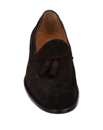 Shop Doucal's Loafers In Dark Brown