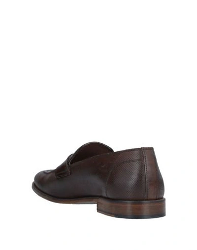 Shop Domenico Tagliente Loafers In Dark Brown