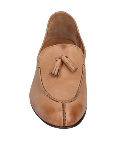 Shop Alberto Moretti Loafers In Sand