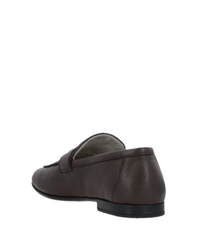 Shop Aldo Brué Loafers In Dark Brown