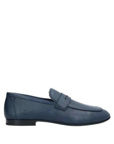 Shop Aldo Brué Loafers In Dark Blue