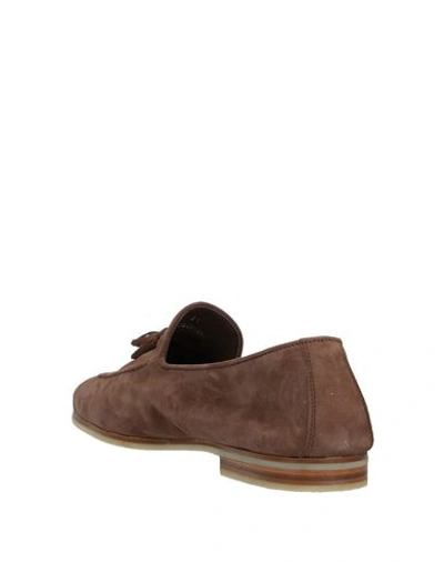 Shop Andrea Ventura Firenze Man Loafers Khaki Size 7 Soft Leather In Beige