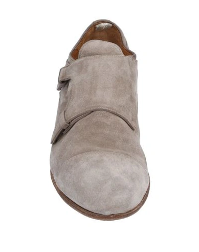 Shop Officine Creative Italia Man Loafers Light Grey Size 12 Soft Leather