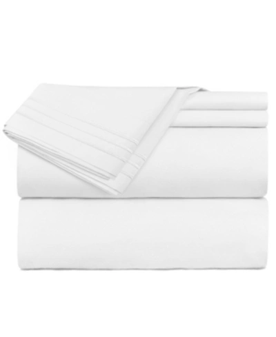 Shop Clara Clark Premier Deep Pocket 4 Pc. Sheet Set, Queen Bedding In White