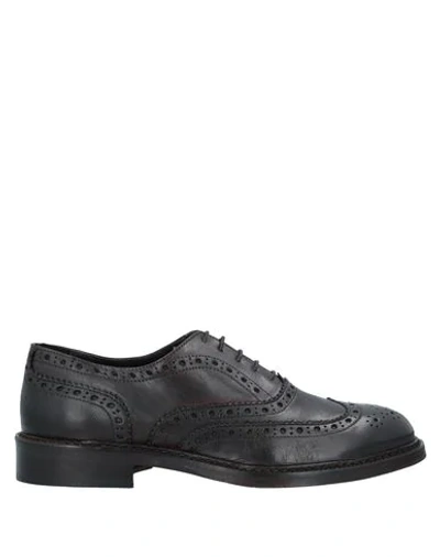 Shop Domenico Tagliente Lace-up Shoes In Dark Brown