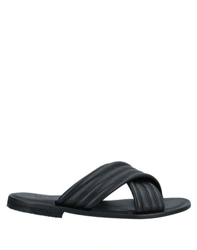 Shop Bagatt Man Sandals Black Size 8 Leather