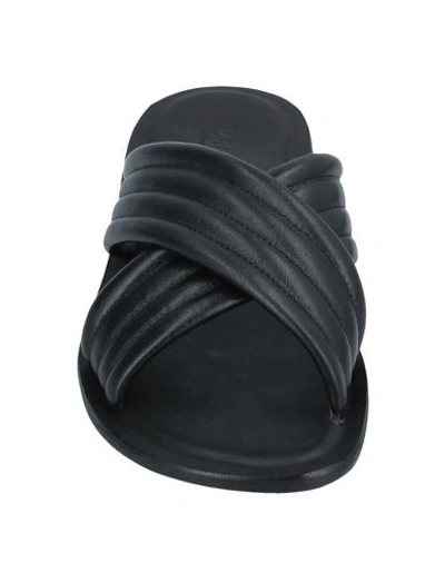 Shop Bagatt Man Sandals Black Size 8 Leather