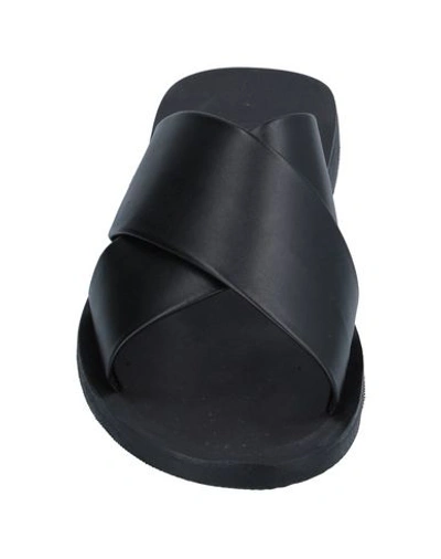 Shop Bagatt Man Sandals Black Size 8 Soft Leather