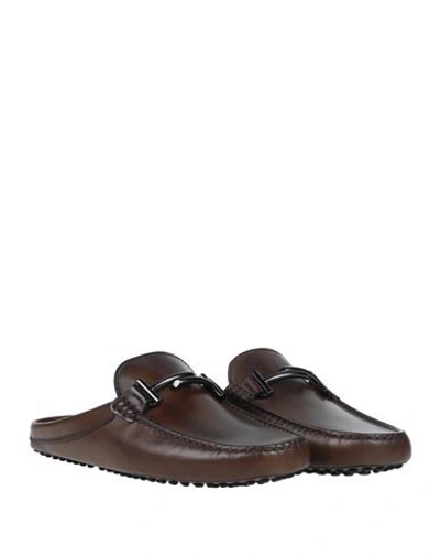Shop Tod's Man Mules & Clogs Dark Brown Size 7 Soft Leather