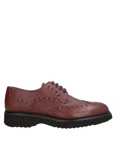 Shop Pertini Laced Shoes In Brown