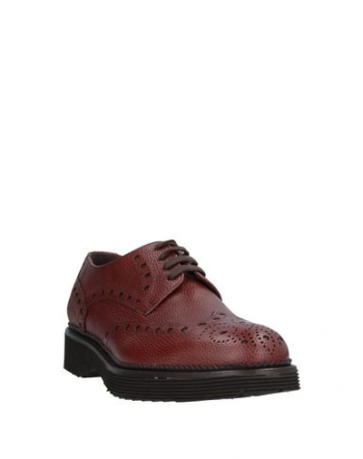 Shop Pertini Laced Shoes In Brown