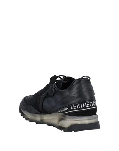 Shop Crown Man Sneakers Black Size 6 Soft Leather, Textile Fibers