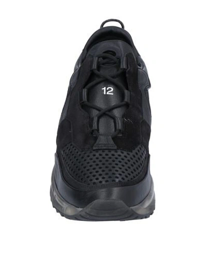 Shop Crown Man Sneakers Black Size 6 Soft Leather, Textile Fibers