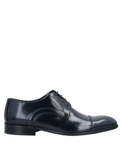 Shop Alessandro Gilles Laced Shoes In Dark Blue